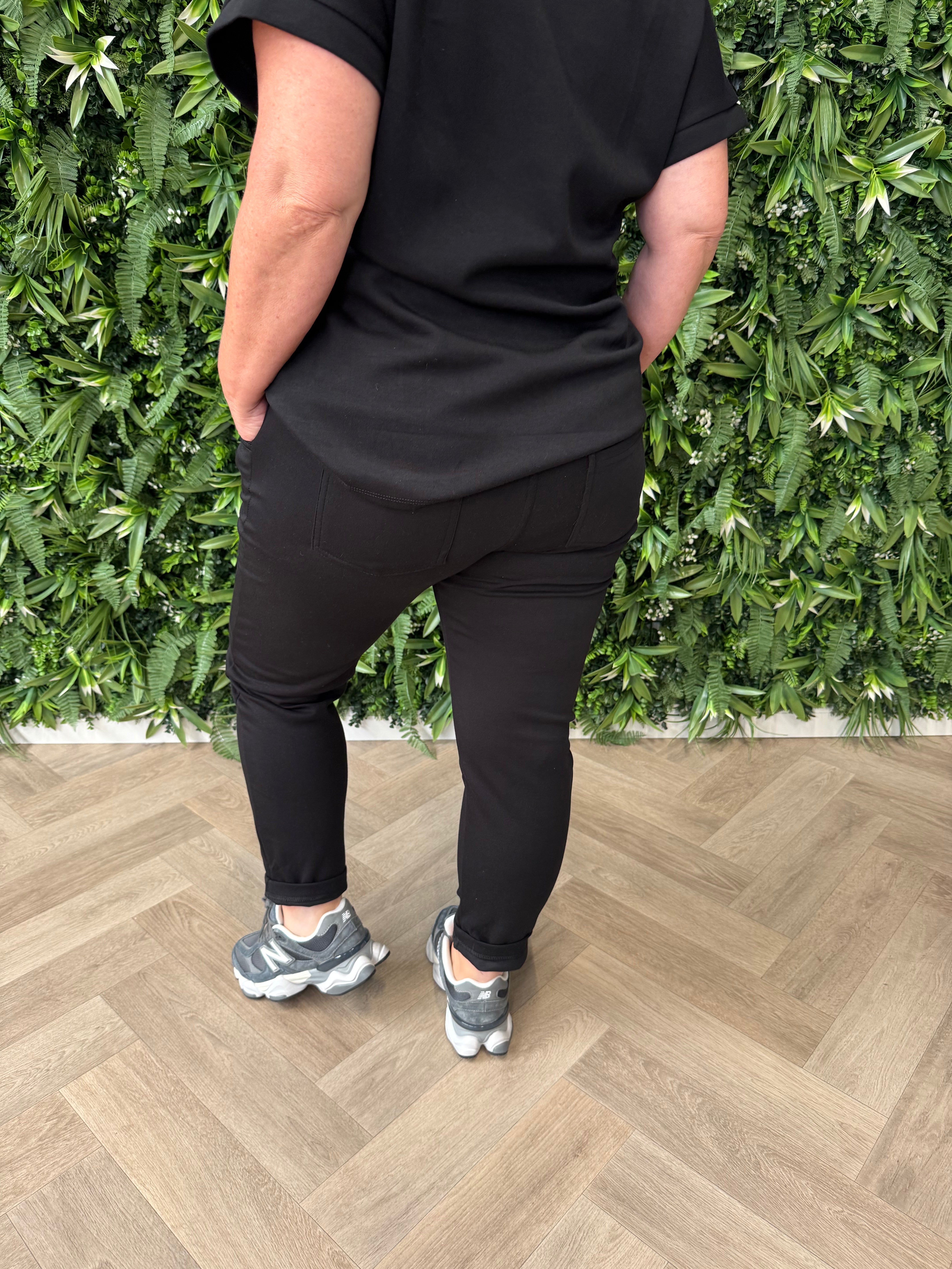Tweedelig jogger set uni zwart