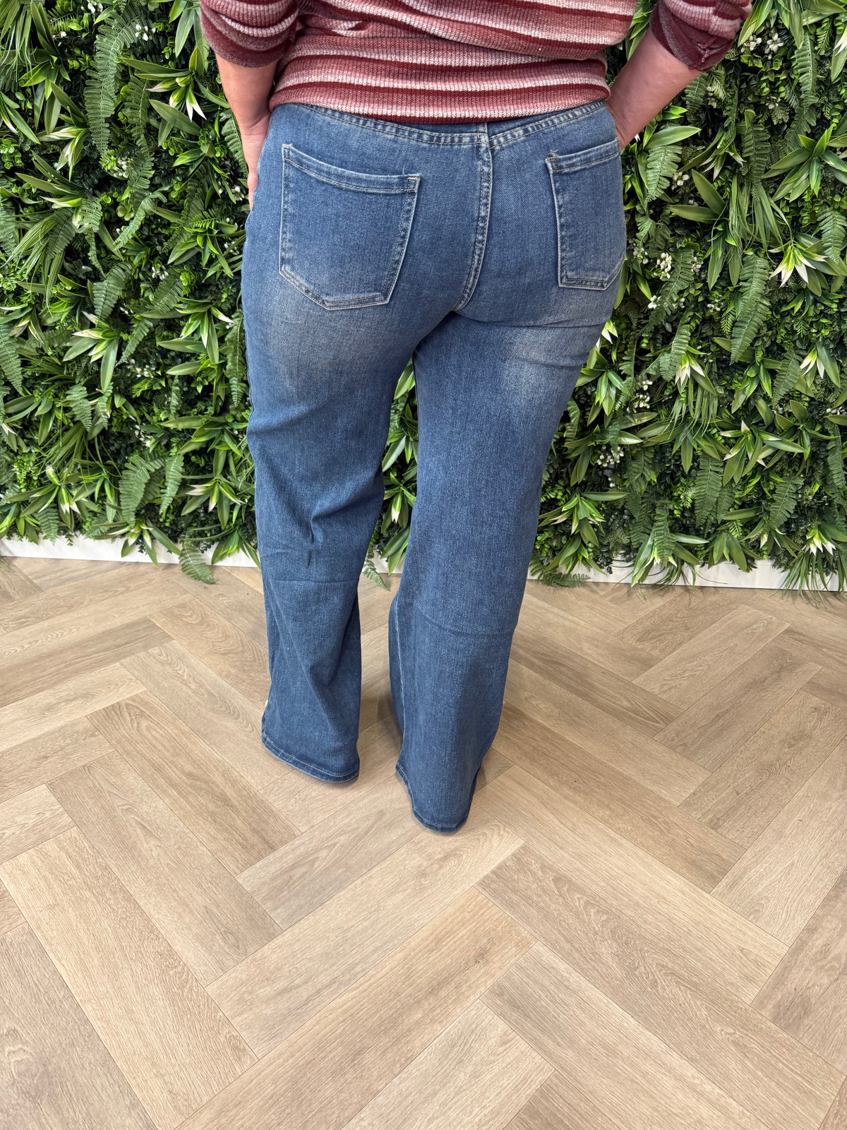 Redberry jeans met glitterkoord blauw