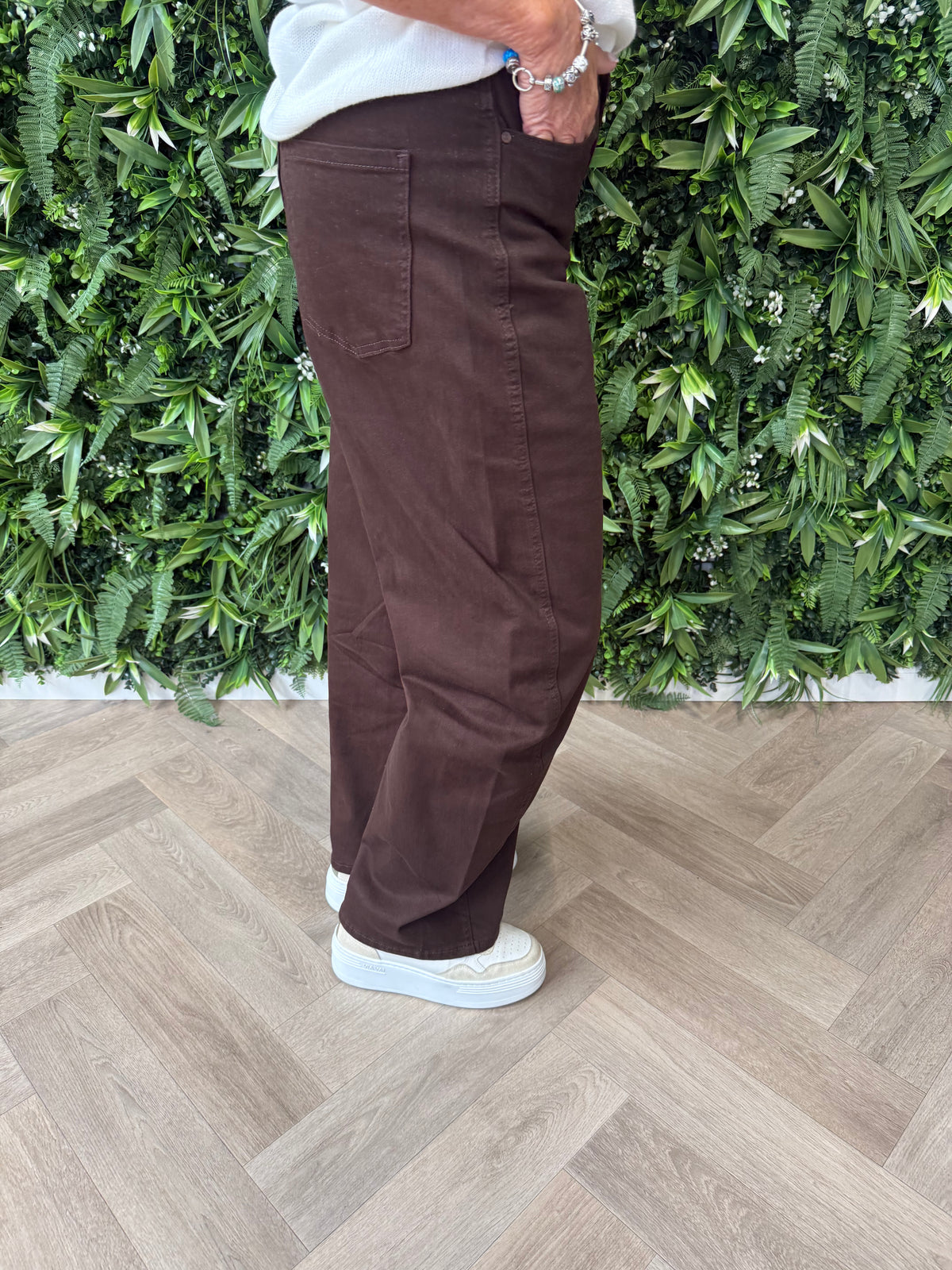 Redberry broek ballonfit donkerbruin