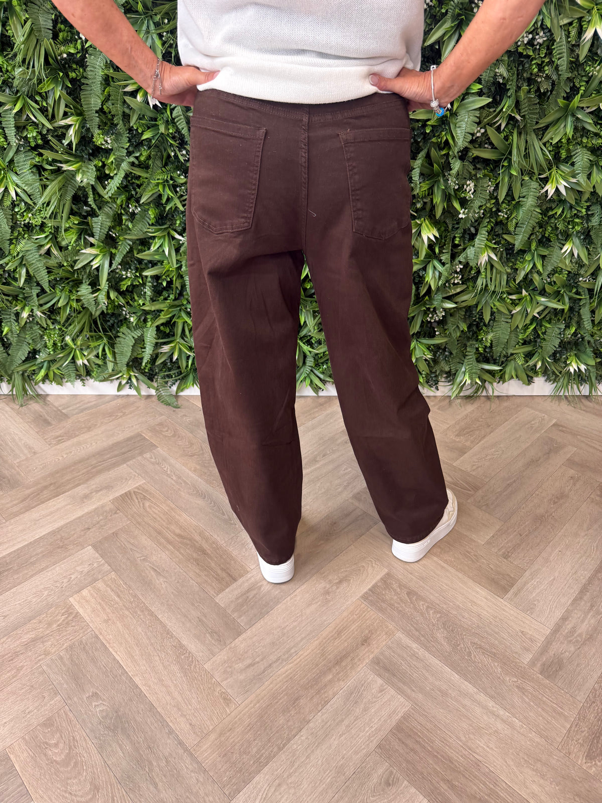 Redberry broek ballonfit donkerbruin