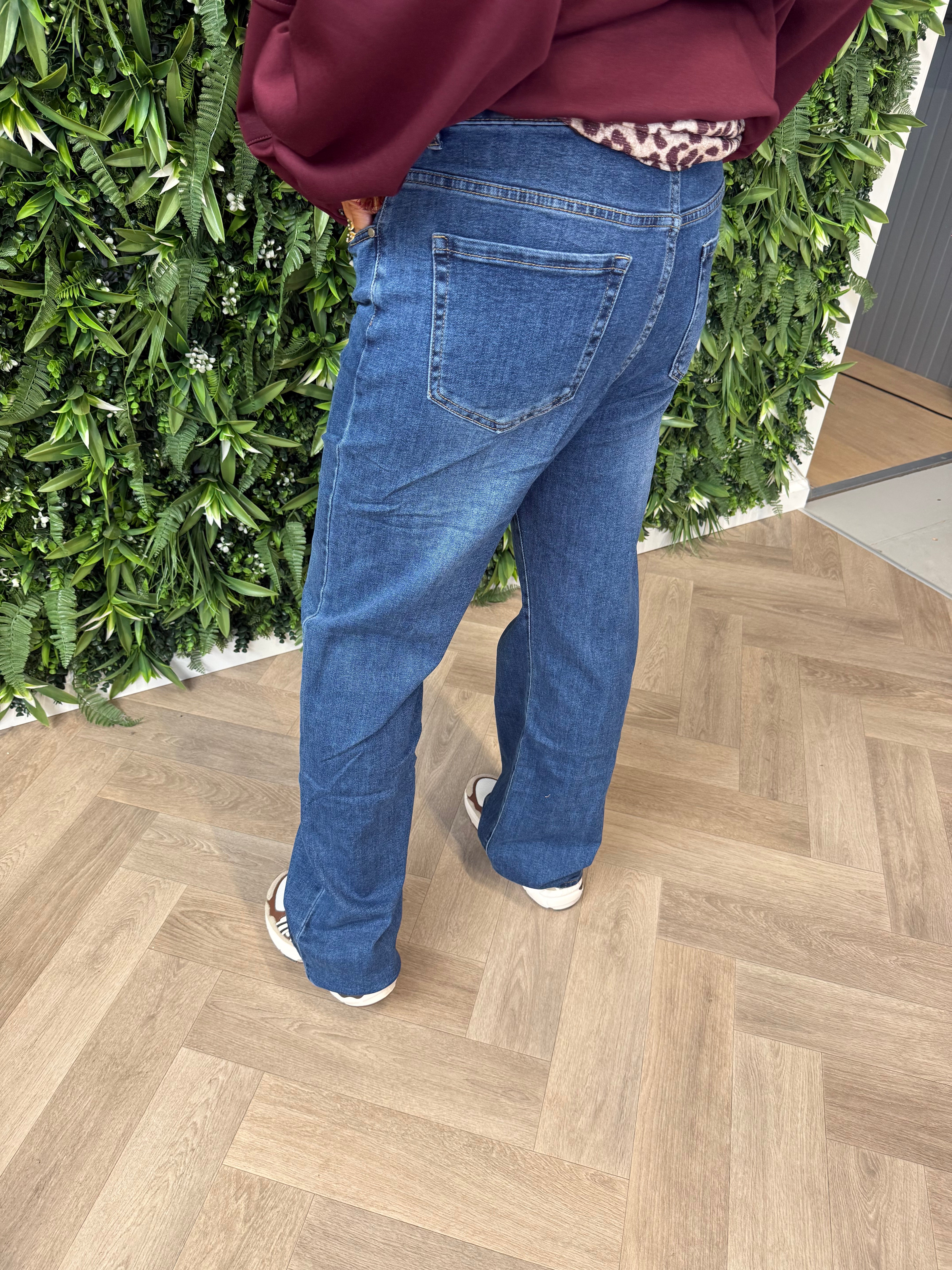 G-smack wide leg jeans blauw