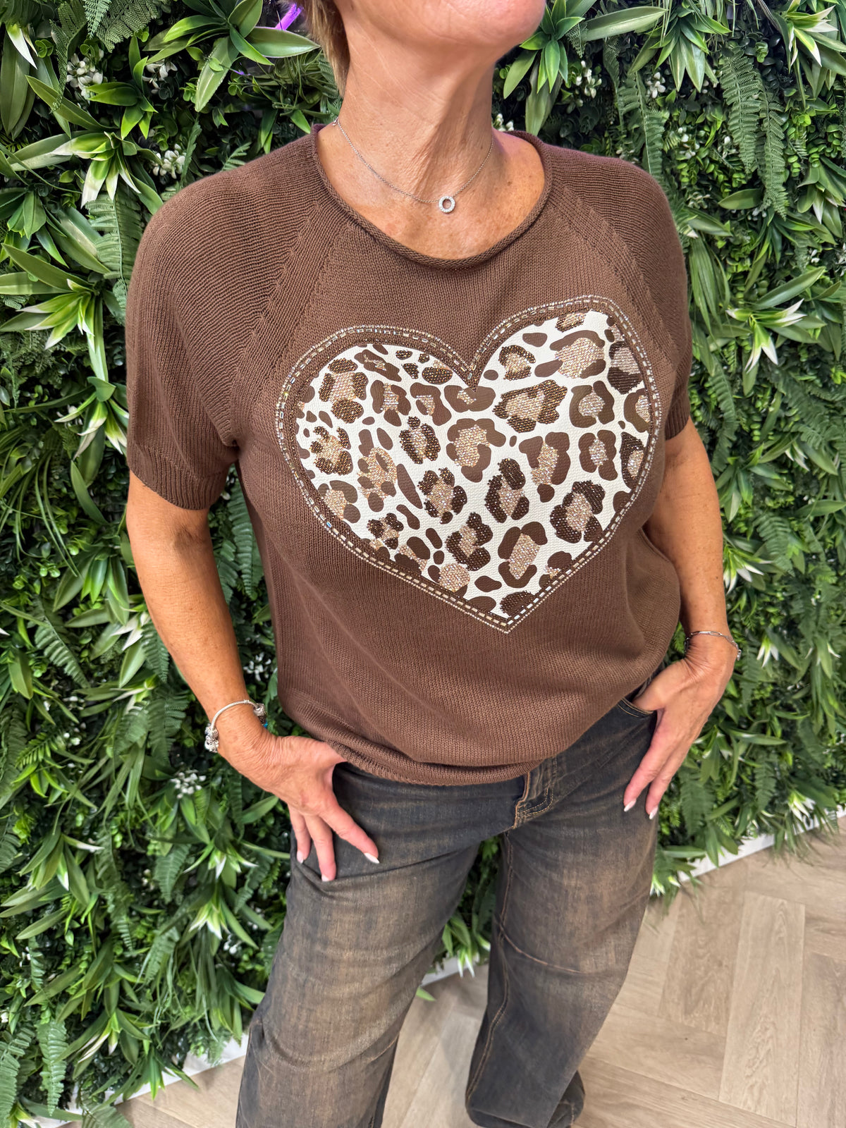 Top panterprint hart bruin