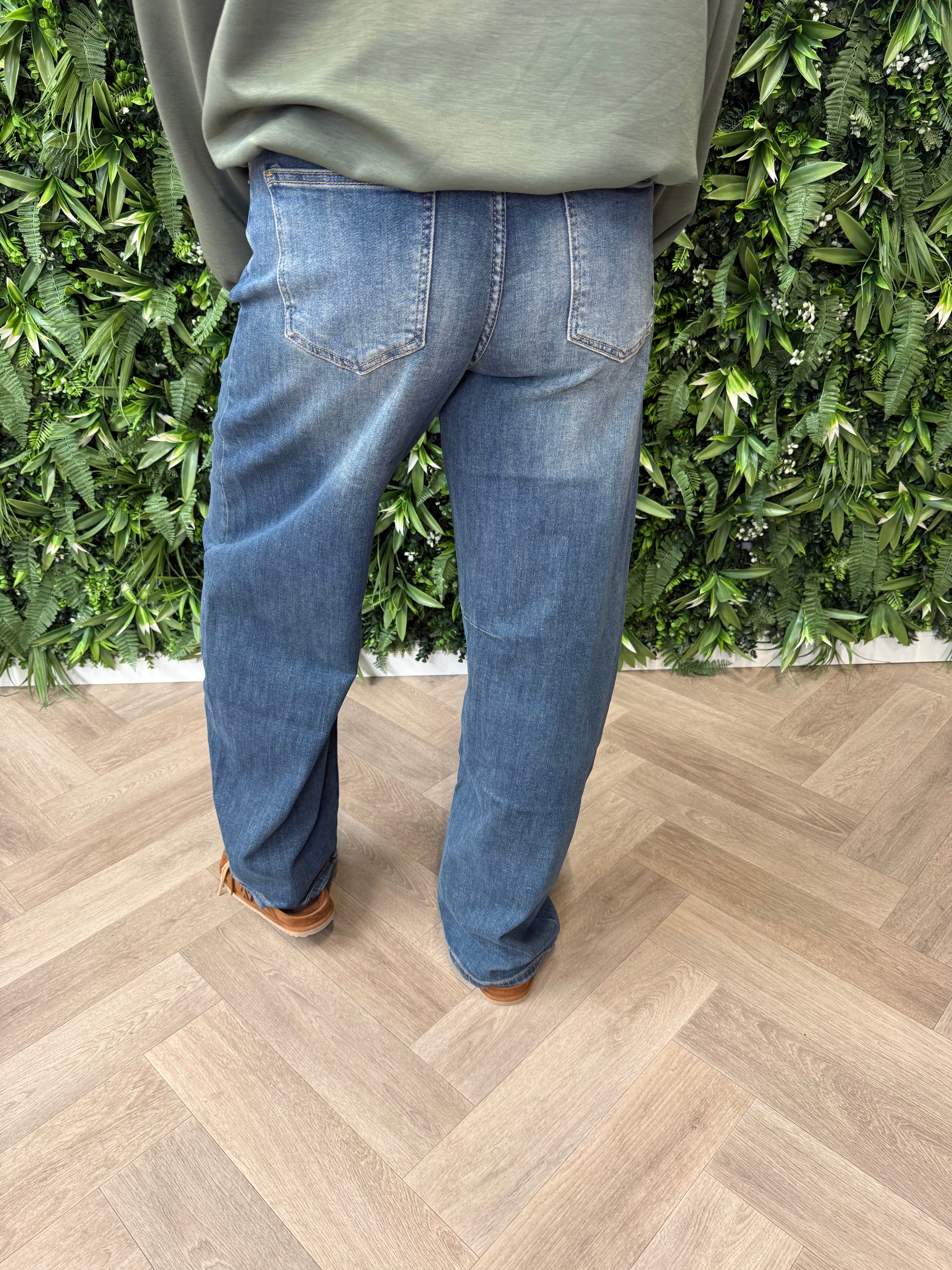 Jewelly ballon jeans blauw