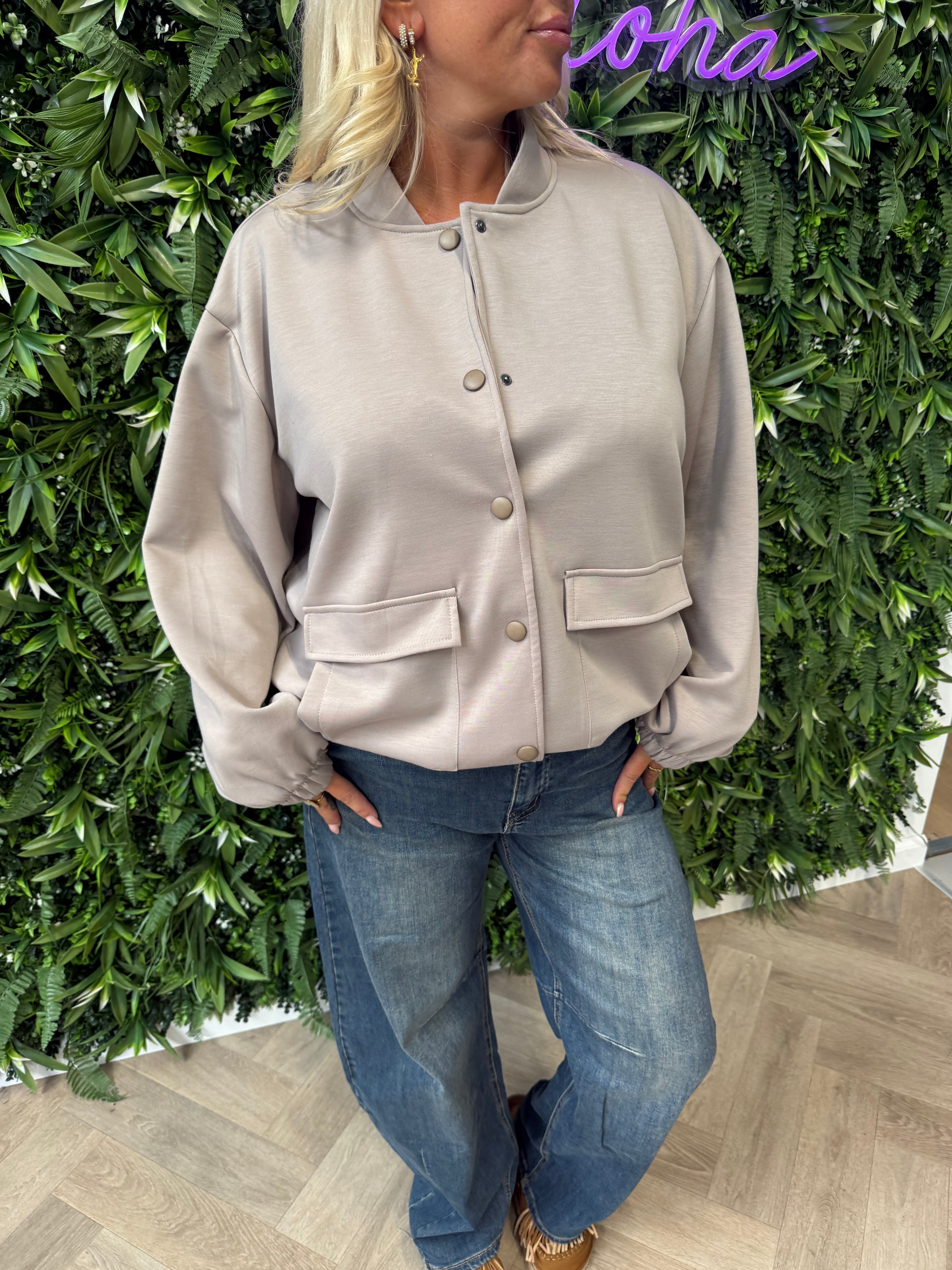 Baseball jasje uni taupe