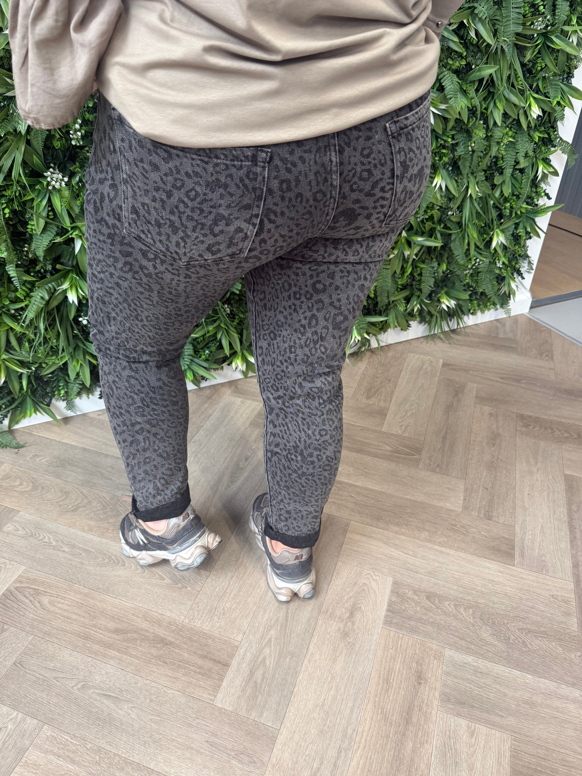 G-smack jeans panterprint grijs