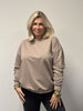 Sweater basic shine uni taupe