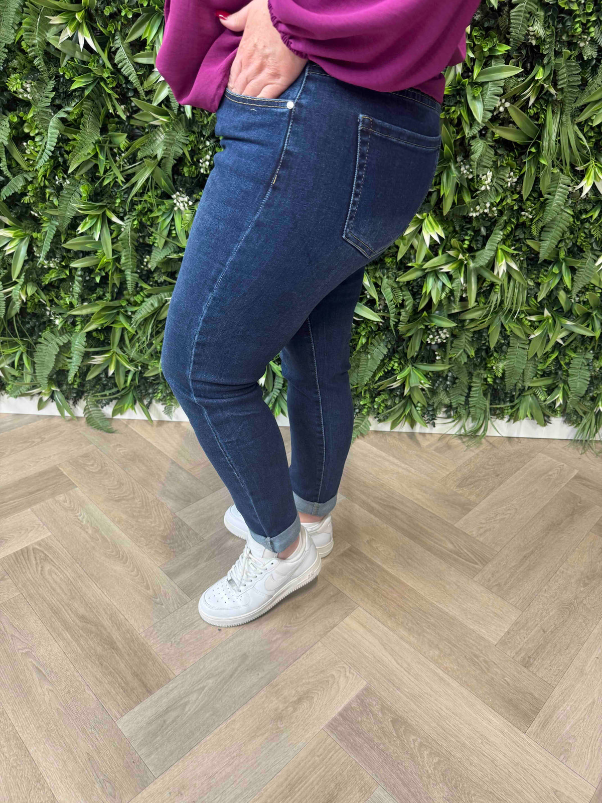G-smack jeans momfit middenblauw