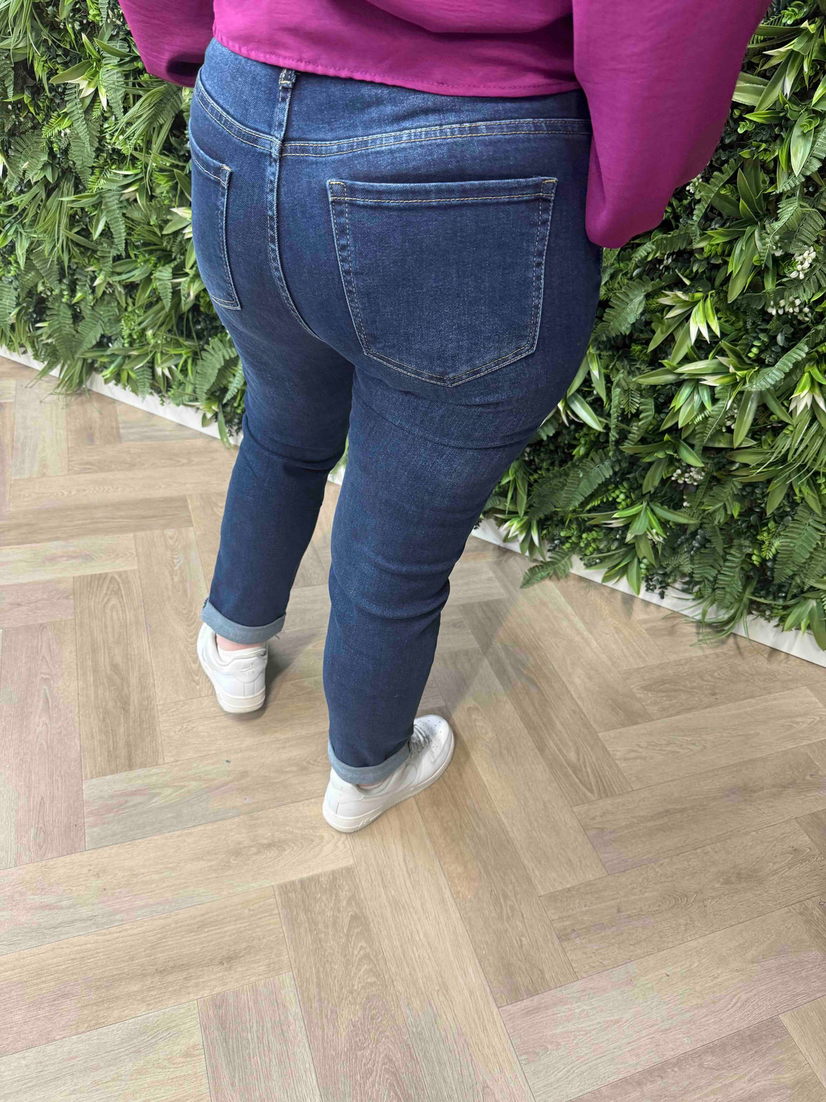 G-smack jeans momfit middenblauw