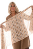 Sjaal waaier beige 16