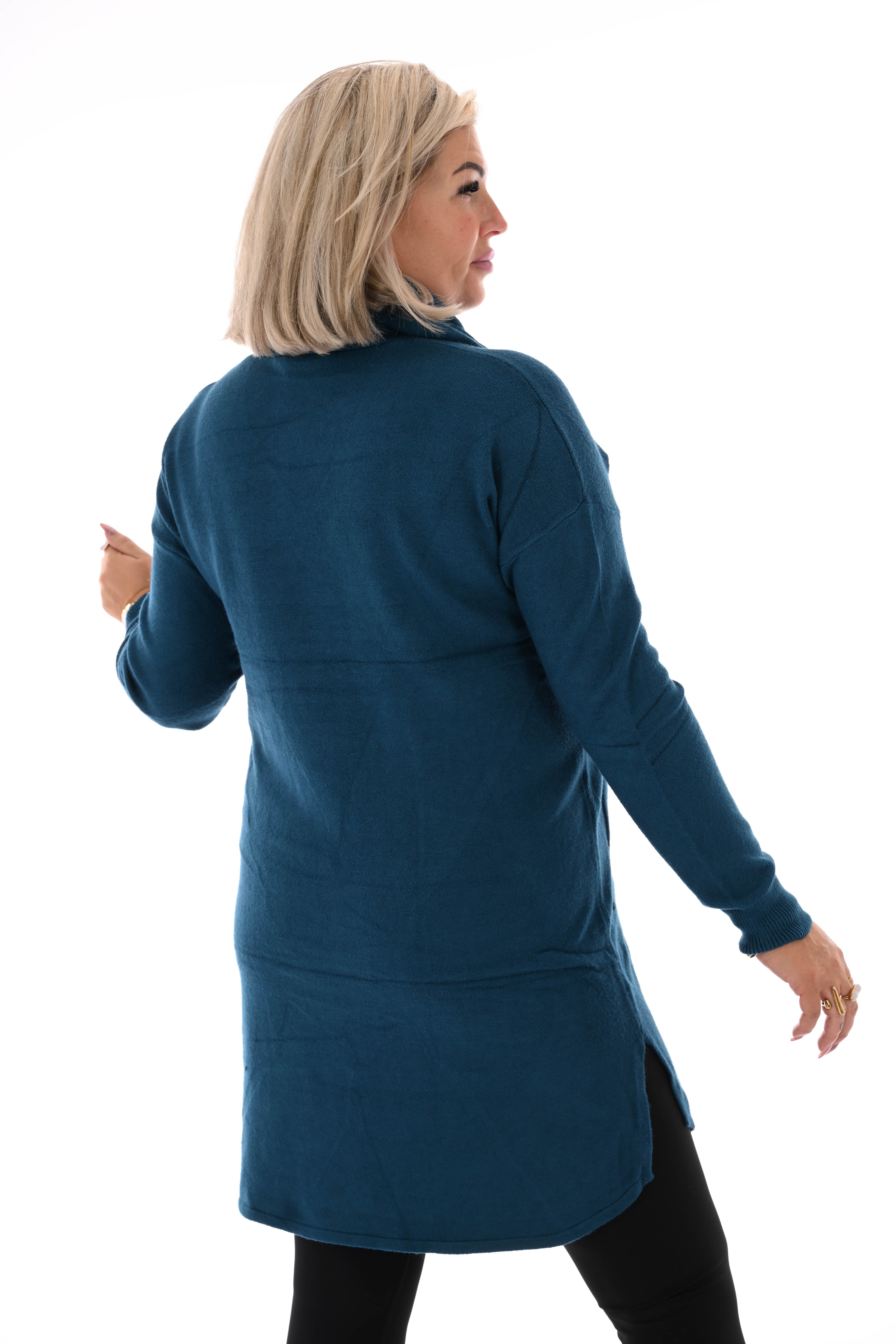 Tuniek met sjaal petrol