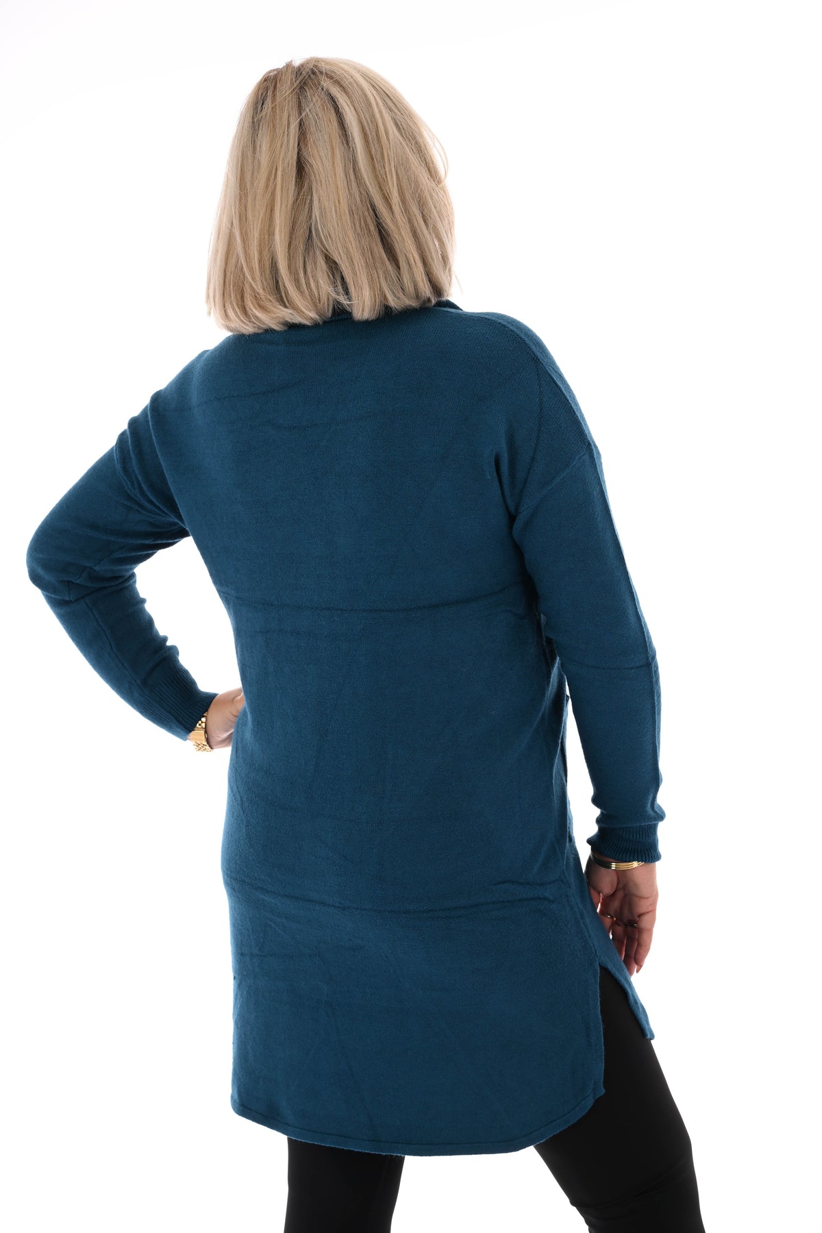 Tuniek met sjaal petrol