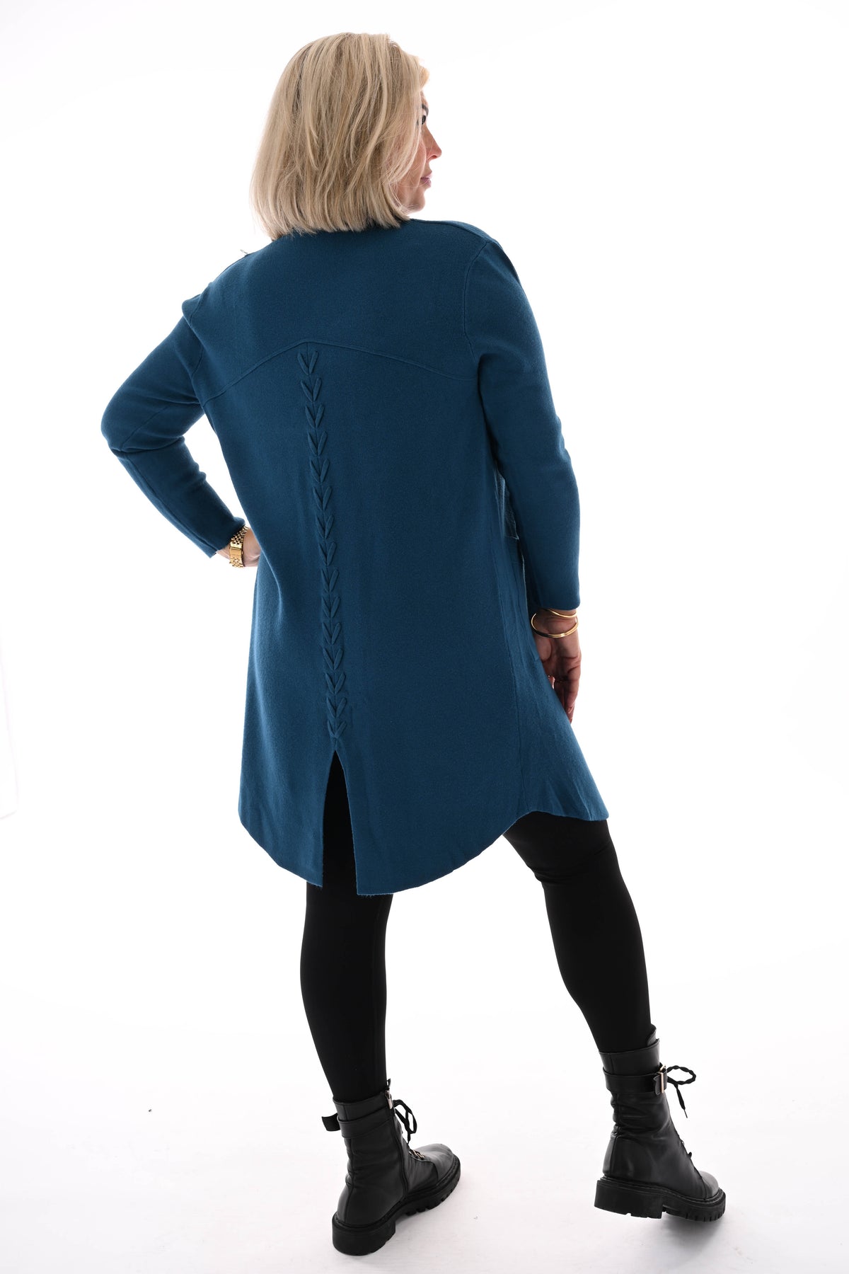 Vest half lang petrol