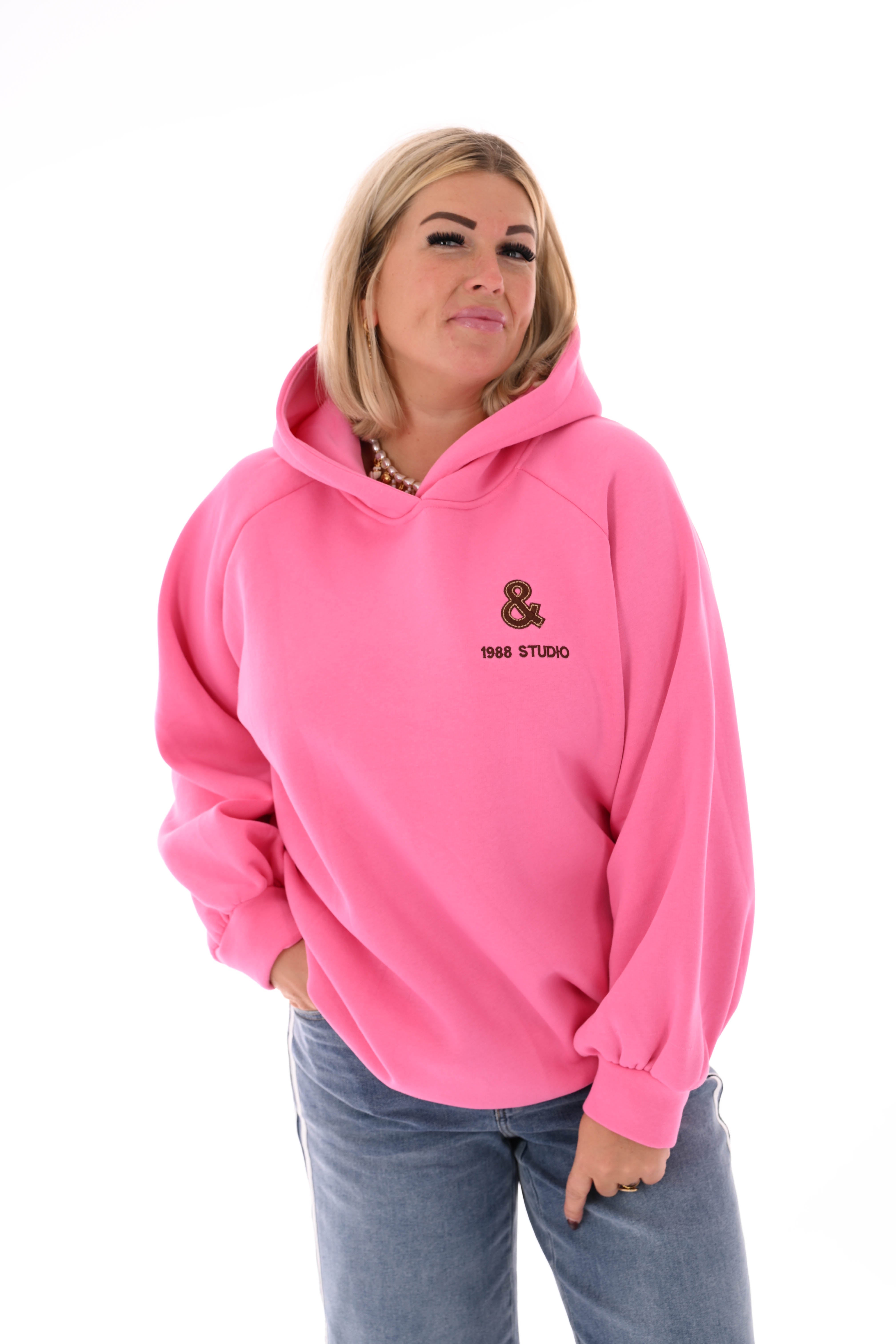 Hoodie Brooklyn & NYC roze