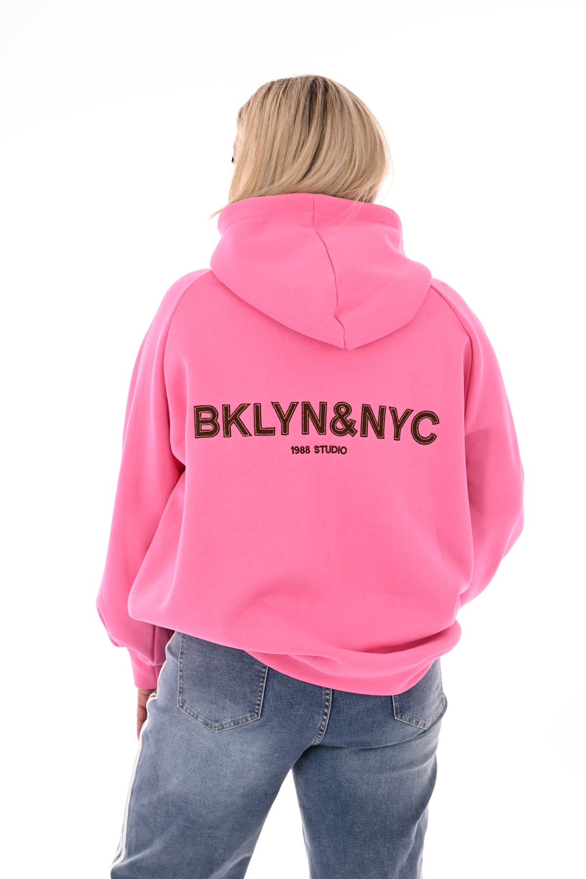 Hoodie Brooklyn & NYC roze
