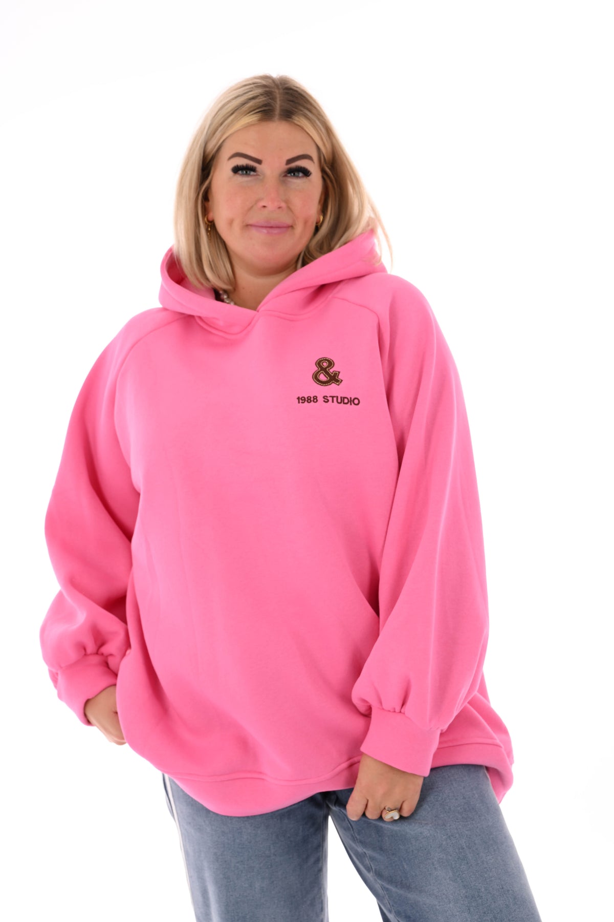 Hoodie Brooklyn & NYC roze