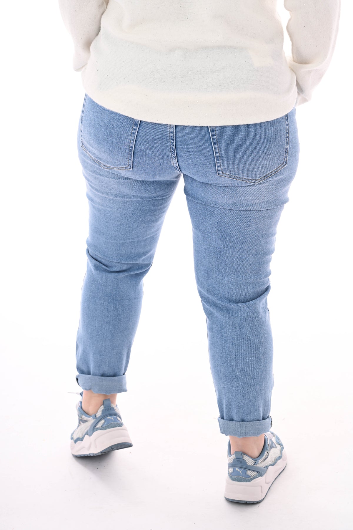 G-smack mom fit madeliefjes lichtblauw