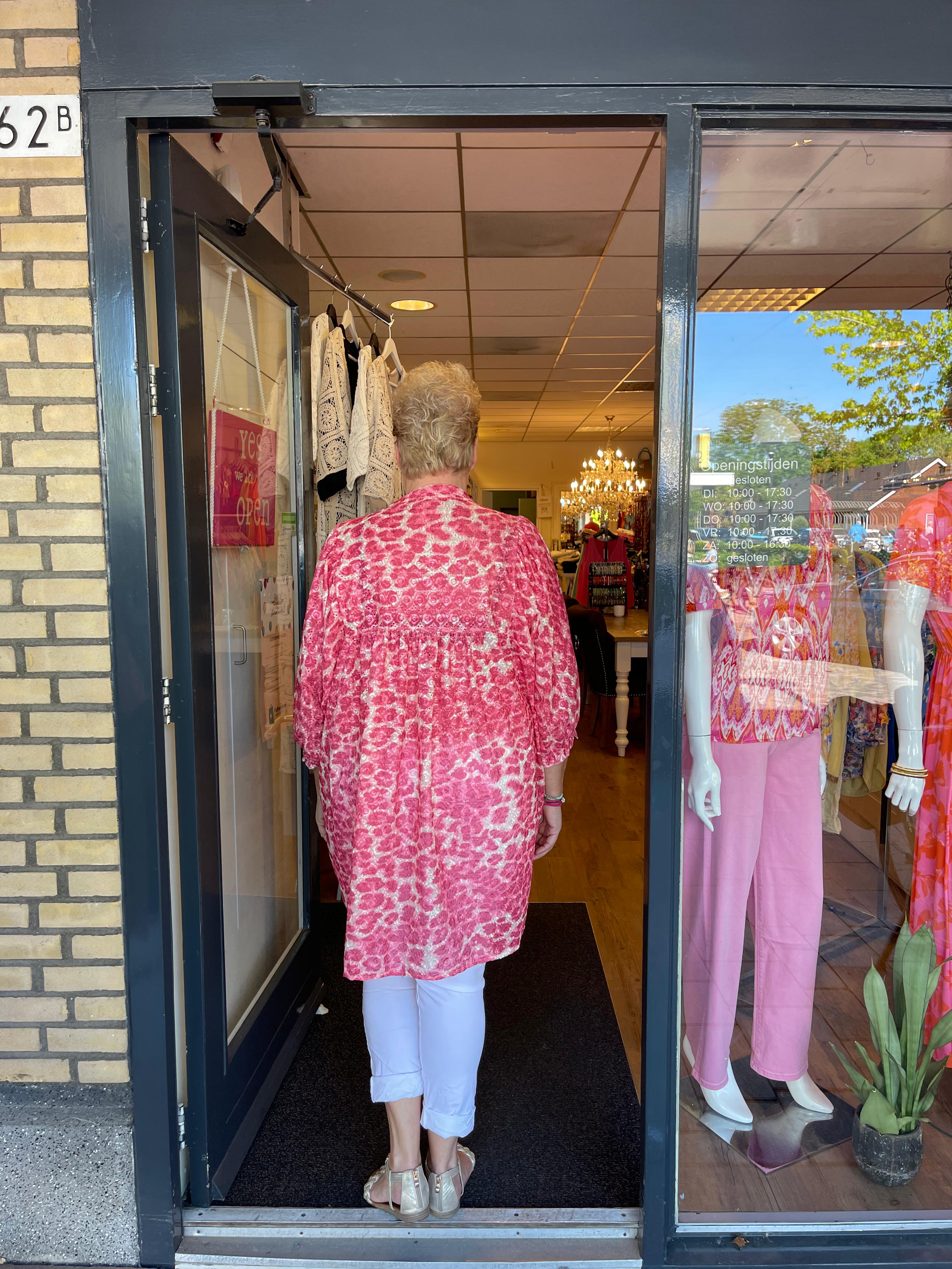 Tuniek panter shine roze