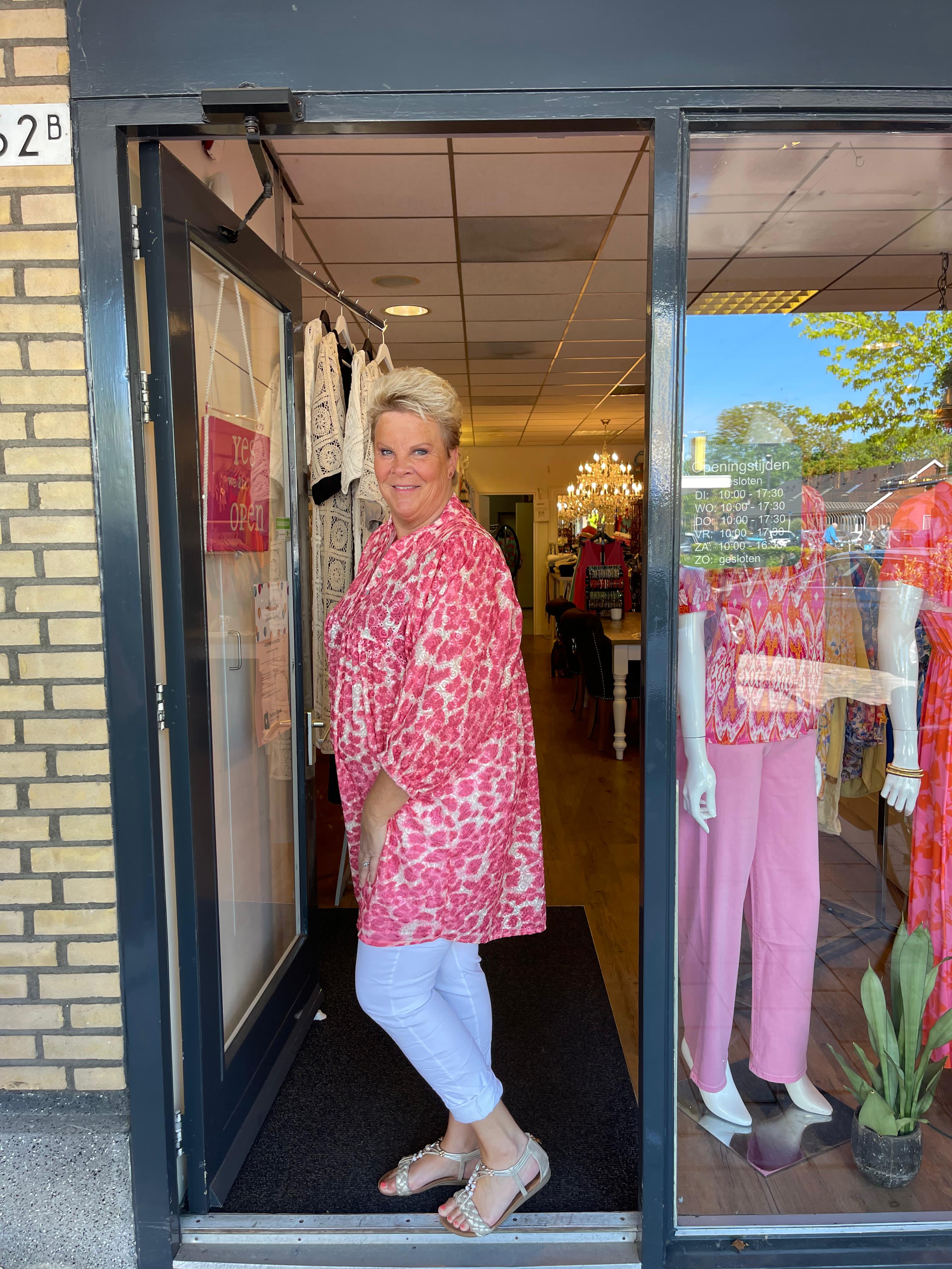 Tuniek panter shine roze