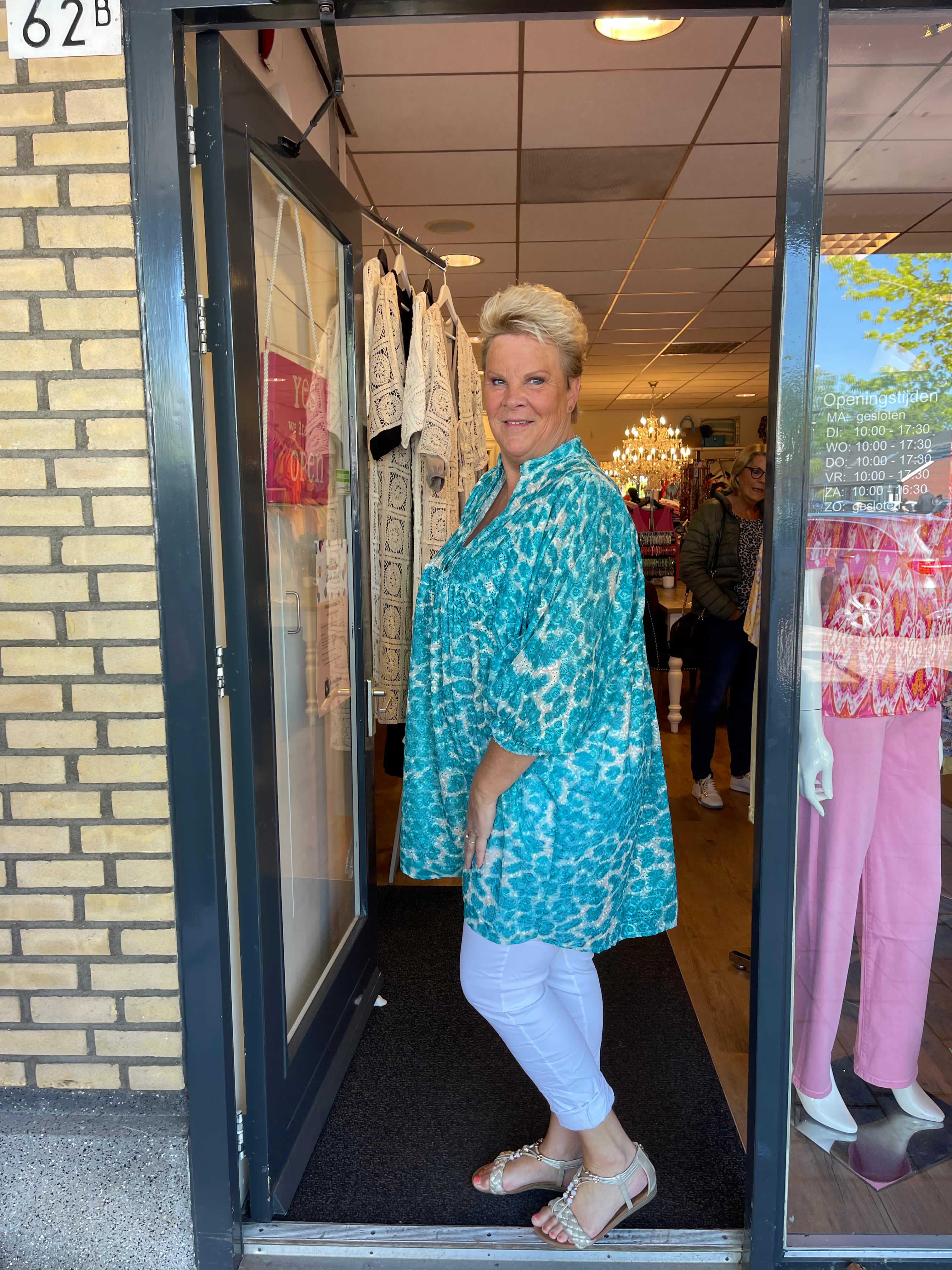 Tuniek panter shine aqua