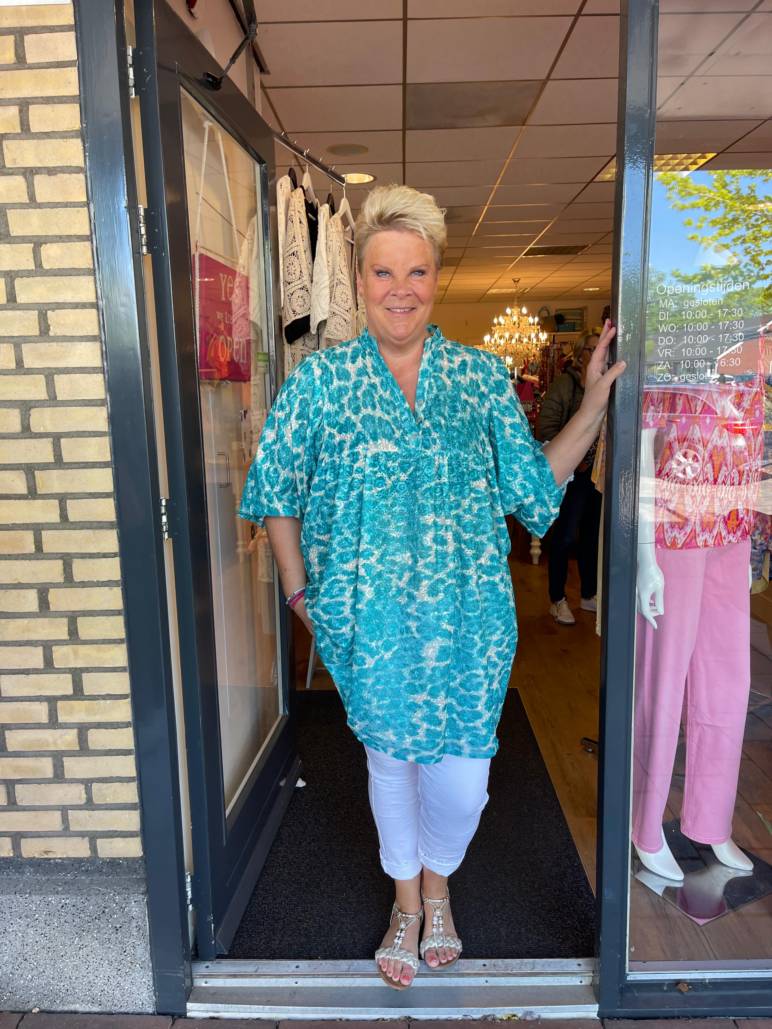 Tuniek panter shine aqua