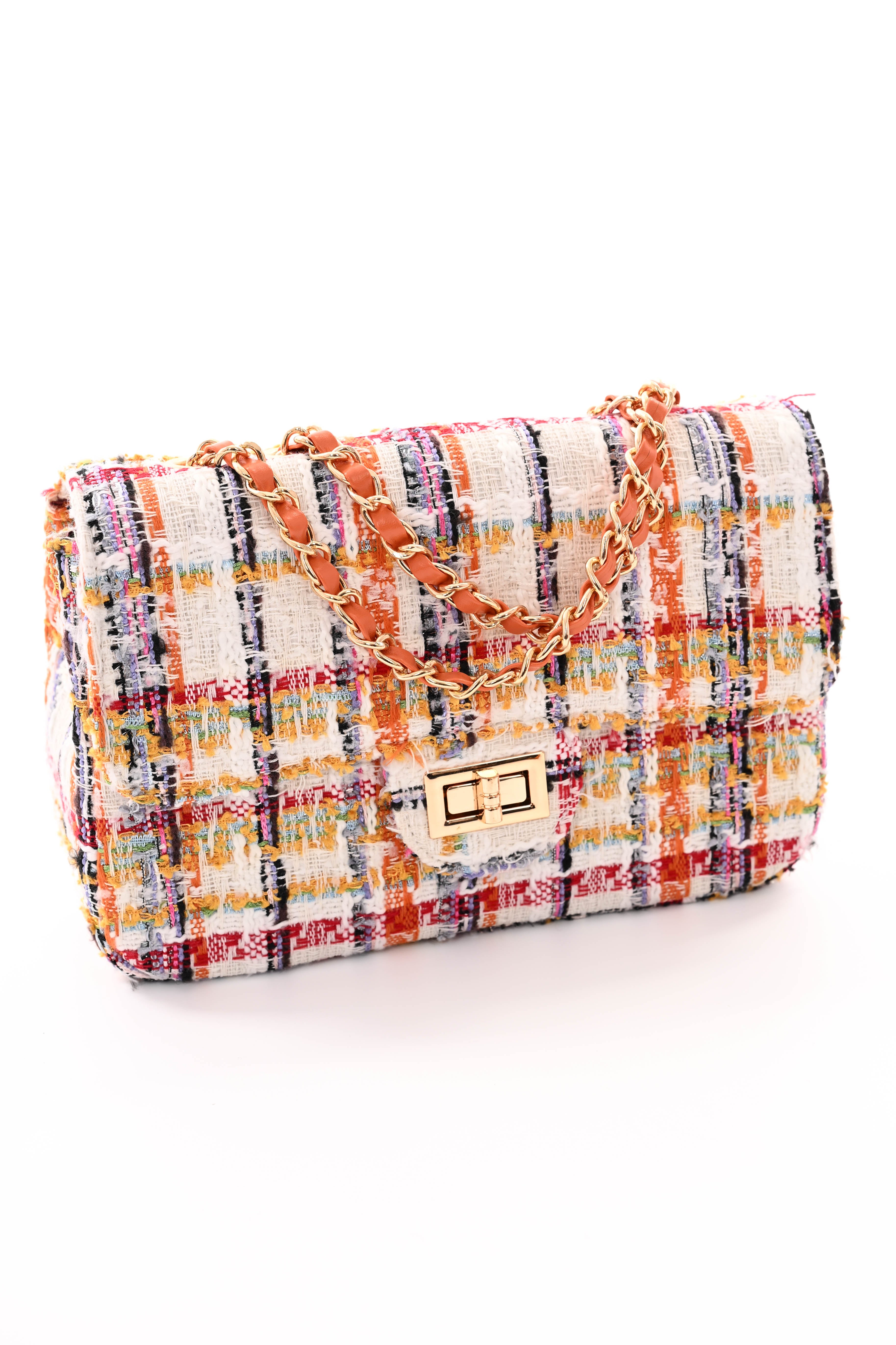 Kleine tas ruffles oranje