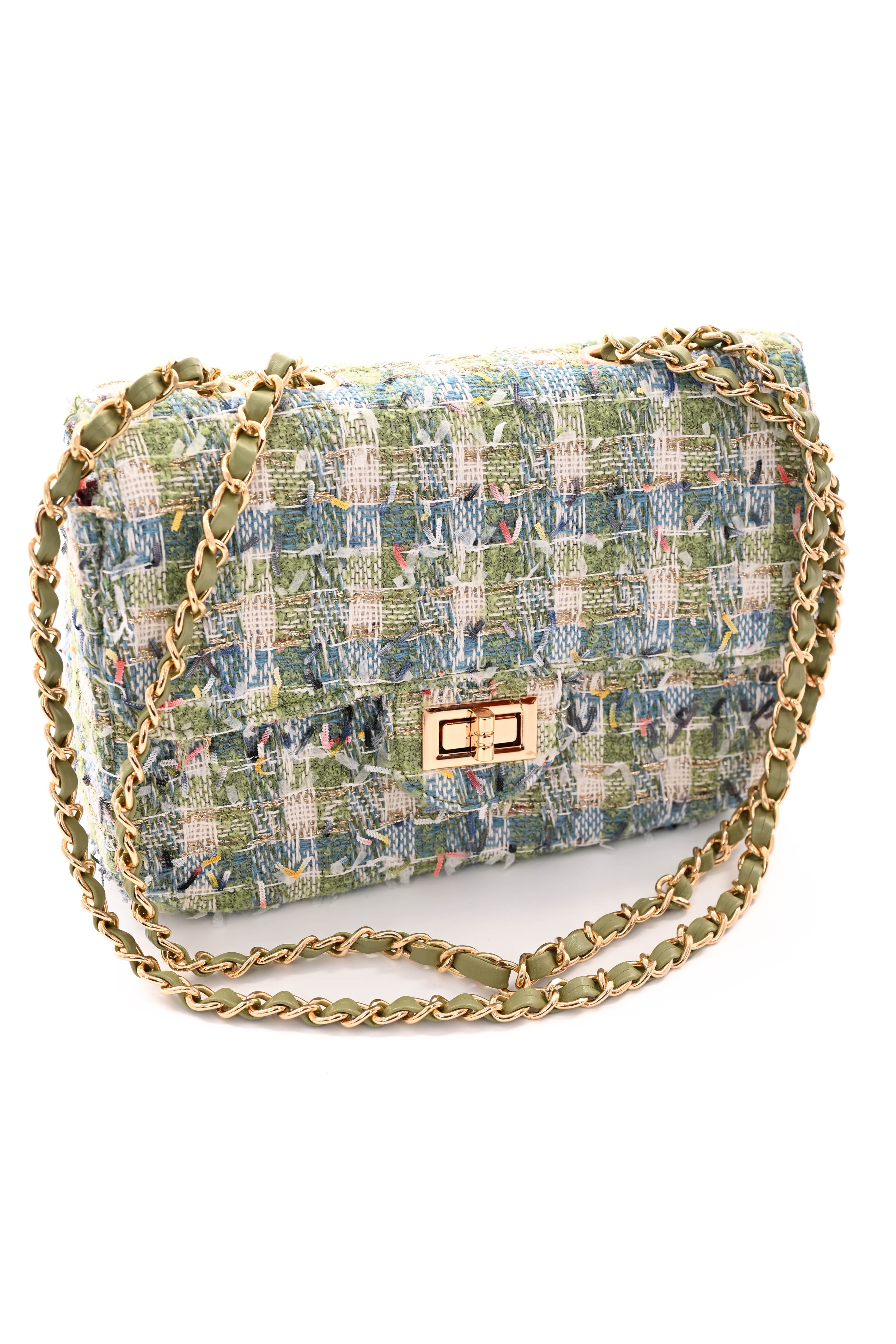 Kleine tas ruffles groen