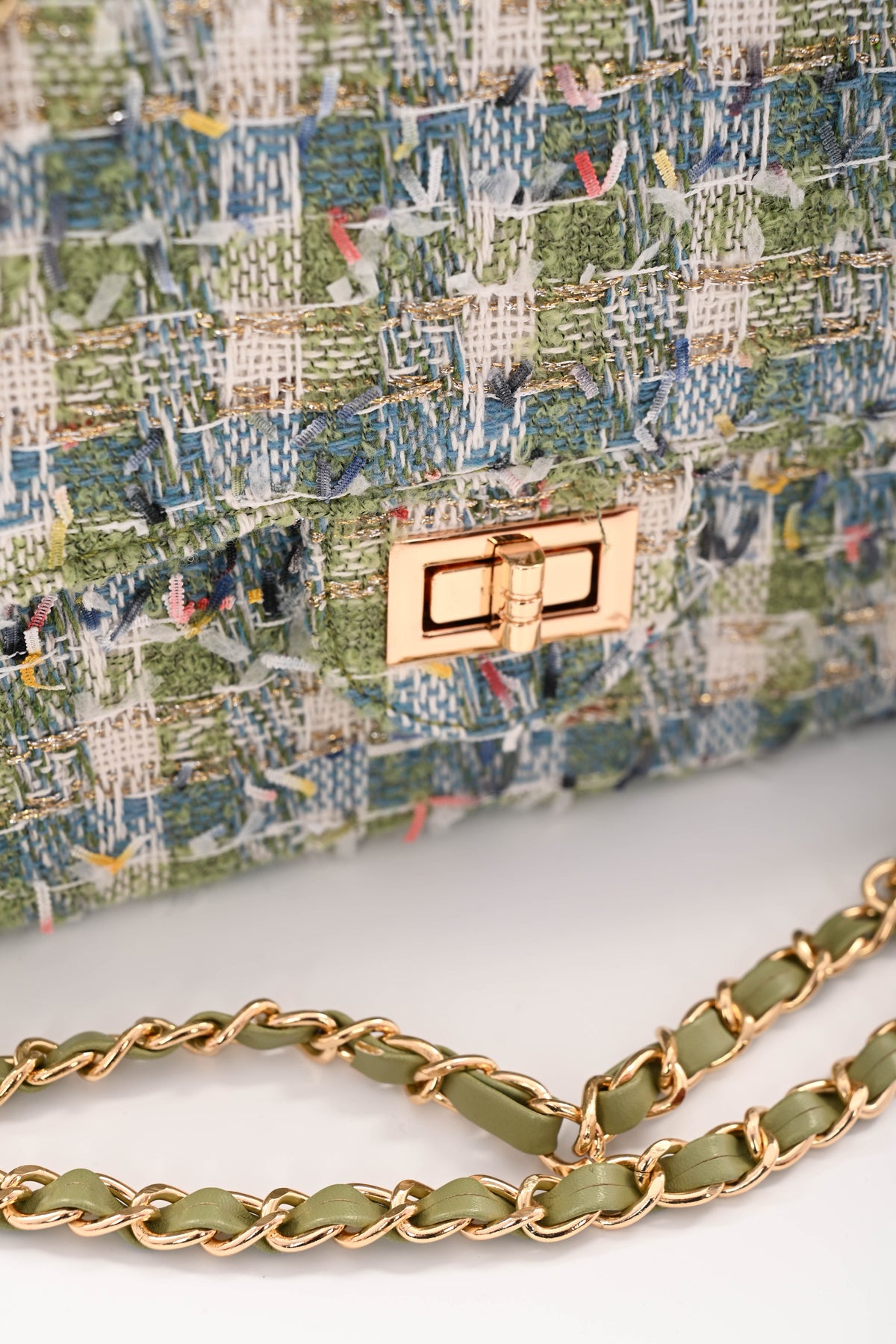 Kleine tas ruffles groen