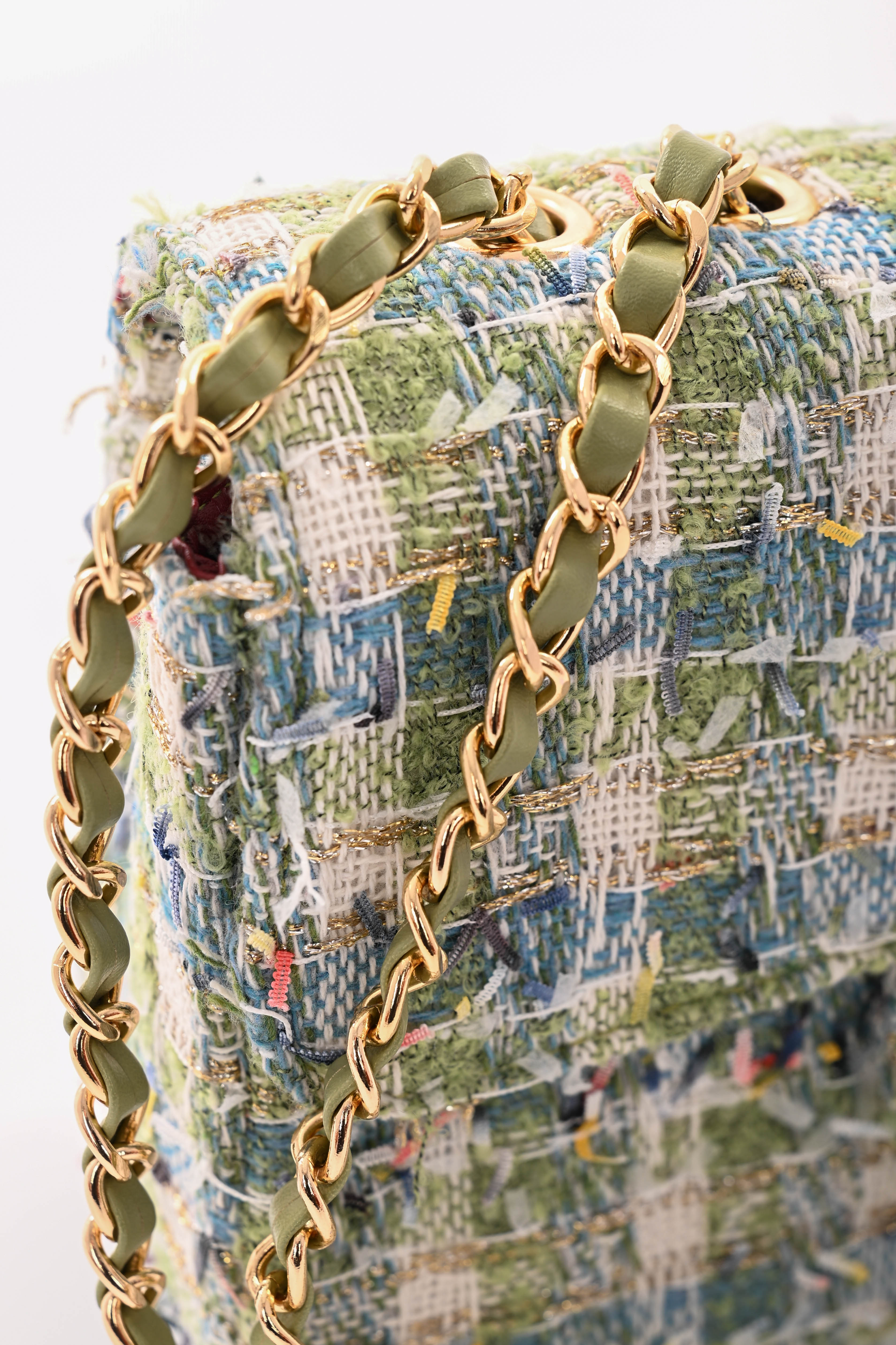 Kleine tas ruffles groen