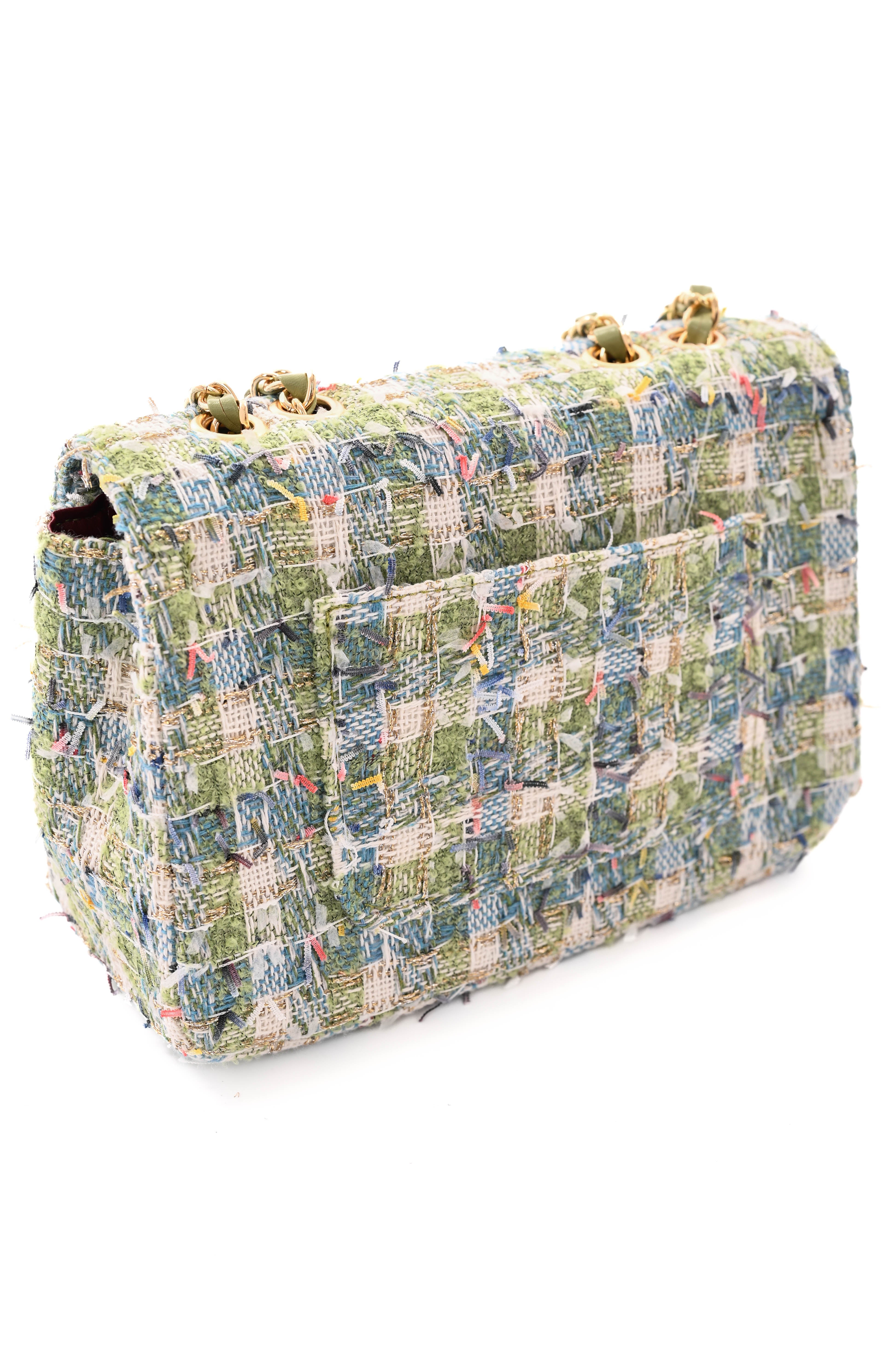 Kleine tas ruffles groen