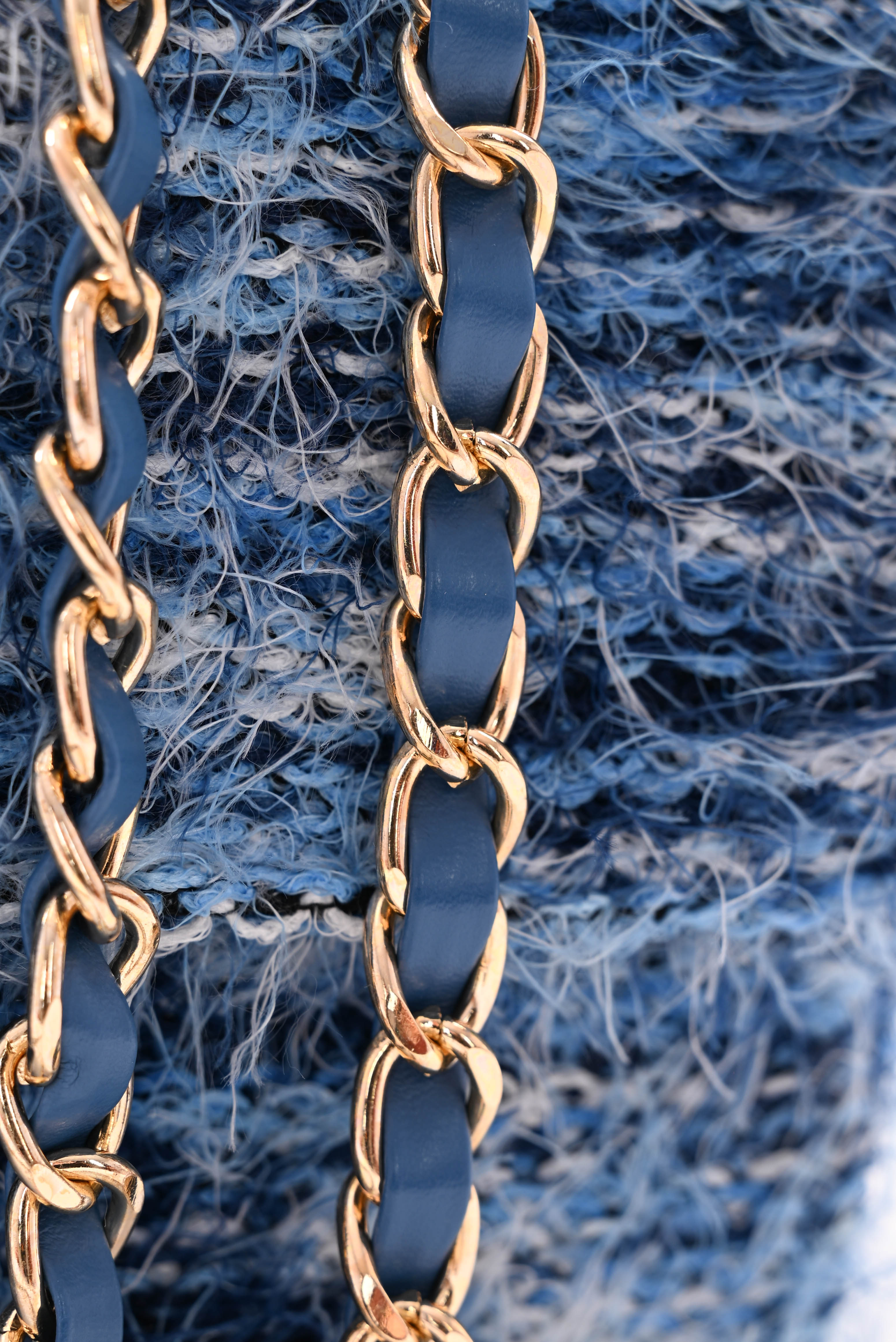 Kleine tas ruffles blauw