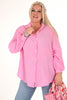 Crepe blouse lang comfy roze