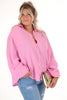 Crepe blouse kort roze
