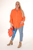 Crepe blouse lang comfy oranje