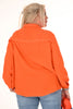 Crepe blouse lang comfy oranje