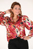 Blouse doorknoop circus cyclaam/roze