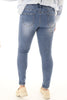 BBS jeans magic waist skinny  wassing blauw