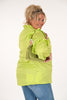 Blouse met strik en roezels lime